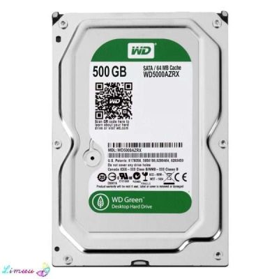 هارد اینترنال وسترن دیجیتال WD 500gb green گارانتی شرکتی